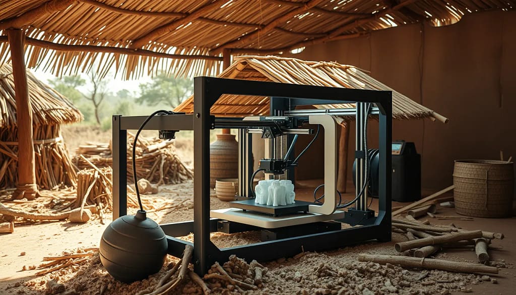 Impression 3D dans la construction en Afrique, maisons et matériaux écologiques