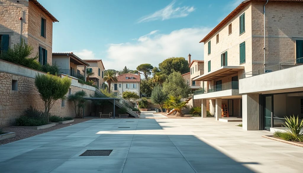 Rénovation à Draguignan avec du béton recyclé, durable et économique