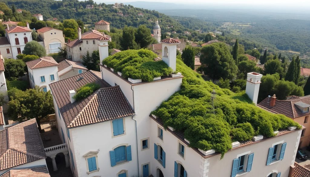 Toits végétalisés en Provence, Draguignan, innovation