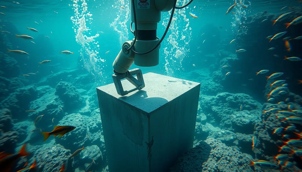 Impression 3D sous-marine révolutionnelle en construction moderne.