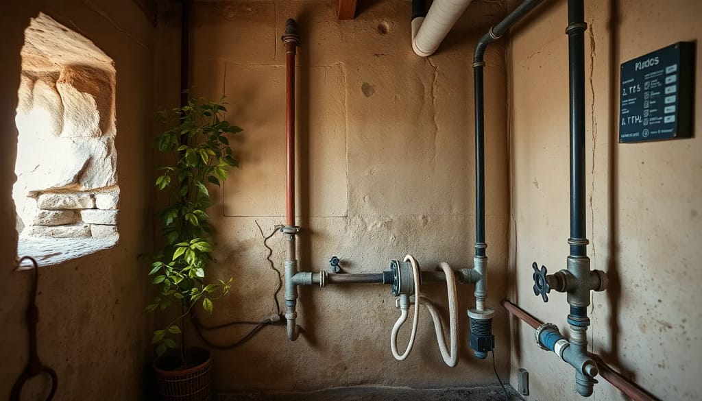 Plomberie durable installation dans une maison provençale